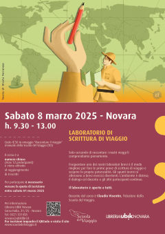 Laboratorio base di scrittura di viaggio - Sabato 8 marzo 2025