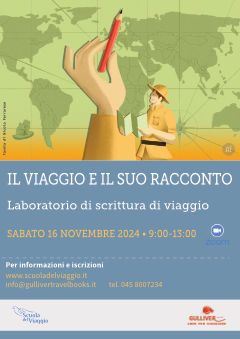 Laboratorio di scrittura di viaggio online 16 novembre 2024