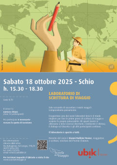 Laboratorio base di scrittura di viaggio - Sabato 18 ottobre 2025