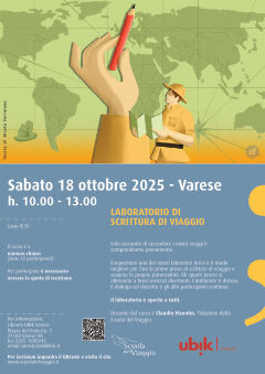 Laboratorio base di scrittura di viaggio - Sabato 18 ottobre 2025