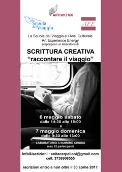 Locandina Laboratorio di scrittura creativa a Venezia - Maggio 2017