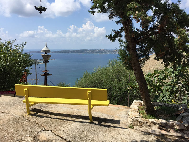 La vista sulla baia di Argostoli da Art Studio (Emanuela Malacrida)